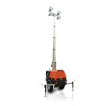 Mast 7m metal halide lamp towable mobile light tower with 4x1000w metal halide lamps